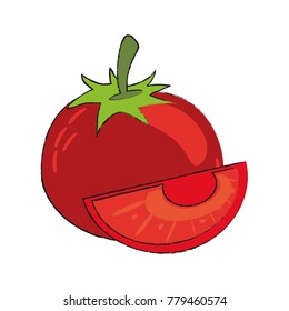 Fresh sliced tomatos