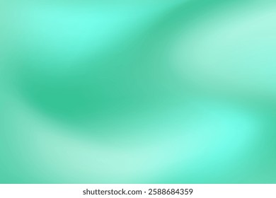 Fresh smooth mint green gradient mesh texture background