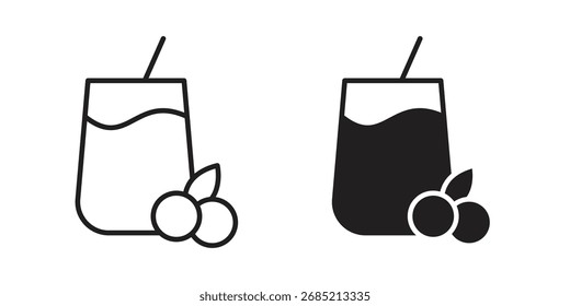 Fresh smoothie icon vector sign symbol
