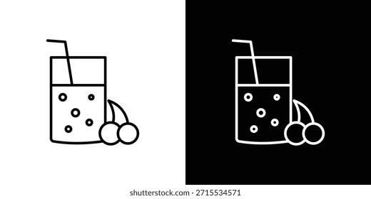 Neue Smoothie-Symbole für UI-Elemente. Hochwertige Vektorgrafik.