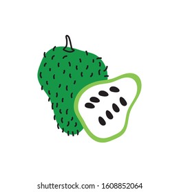 diseño de ilustración vectorial de frutas frescas aisladas