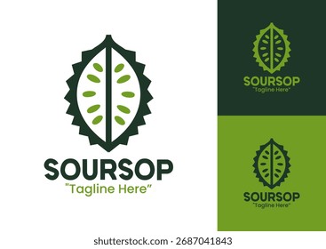 Um símbolo de logotipo de fonte fresca projetado para mercados tropicais, lojas orgânicas e marca de produtos eco-friendly.