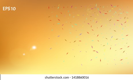 Fresh space fantasy. Background texture, light. Usefull colorific illustration design. Gold colored. Funny cosmos background. Colorful  funny cosmos bacground.