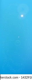 Fresh space and signs confetti. Signs colorific illustration. Background modern. Great - new portrait Ultra Wide backgrounds. Colorful clean abstraction. Blue colored theme.