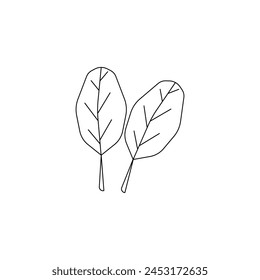 Symbol für neuen Spinat-Vektorgrafik