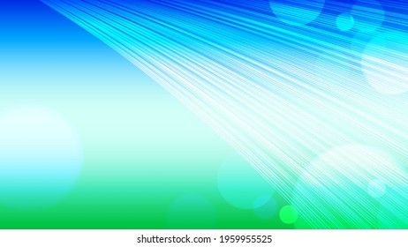 fresh spring blue green banner vector with glowing rays of light, bokeh lights, advertisement banner, stylish luxury feel, Linkedin banner, Facebook covers, bright webinar background vector, shop post