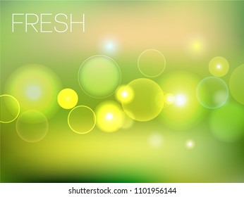 Fresh, spring blurred background bokeh