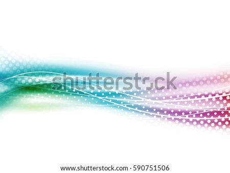 Fresh spring modernistic abstract layout. Vector illustration