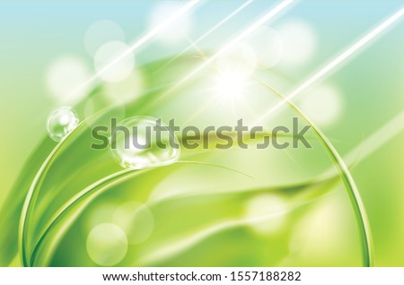 Fresh spring sunshine atmosphere background