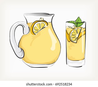 fresh squeezed lemonade vector