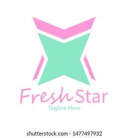 fresh star logo is a simple logo, like a star in a simple fresh color, suitable for various needs of your company or business logo,