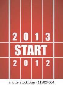 Fresh start 2013 concept with running track.