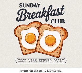 Fresh start your day. . Espresso club t shirt artwork. Sunday Breakfast time vector design. Breakfast time vector design. Morning time artwork for apparel,  Morning time artwork for apparel, sticker, 