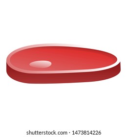 Fresh steak icon. Cartoon of fresh steak vector icon for web design isolated on white background