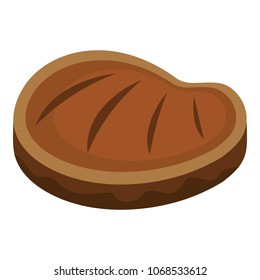 Fresh steak icon. Flat illustration of fresh steak vector icon for web