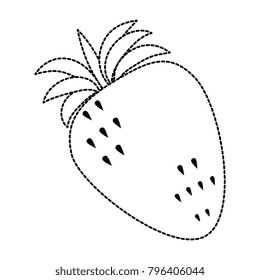 fresh strawberries fruit icon
