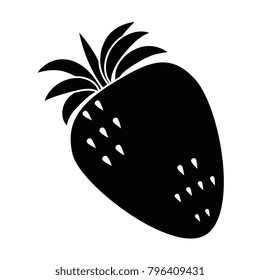 fresh strawberries fruit icon