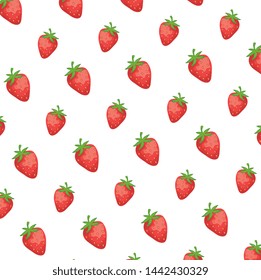 fresh strawberries fruits pattern background