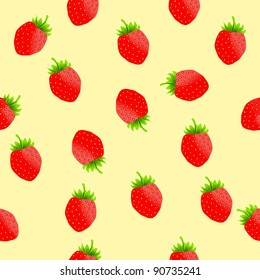 Fresh Strawberry background, Vector Illustration