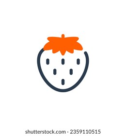 Fresh Strawberry Berry vector icon illustration