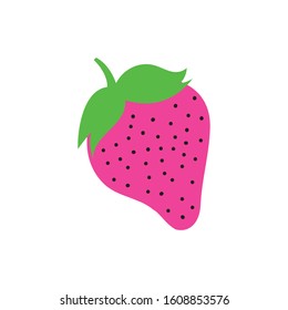 fresh strawberry fruit isolated icon vector illustration design