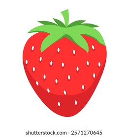 fresh strawberry illustrations in vibrant colors, ideal for food packaging, branding, posters, web graphics, and more. This EPS vector file offers high-quality, scalable graphics, perfect for designer