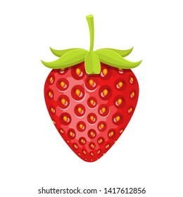 Fresh strawberry vector design illustration isolated on white background