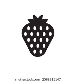 Fresh Strawberry Vector Icon for Food and Fruit Design. Minimal Strawberry Icon in Flat and Outline Style. Juicy Strawberry Vector Illustration for Healthy Food Concepts