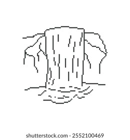 fresh streaming waterfall pixel art
