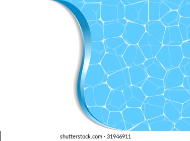 Fresh summer background with pool water texture