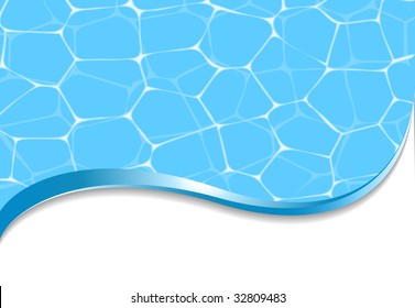 Fresh summer background with pool water texture