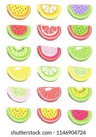 Fresh summer fruits and berries detox and smoothies