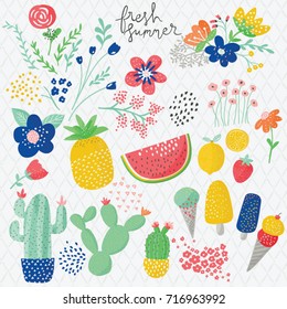 Fresh summer illustrations.