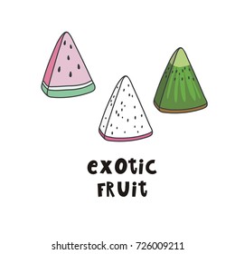 Fresh summer print with watermelon