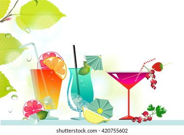 Fresh summer smoothies