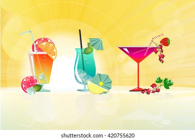 Fresh summer smoothies