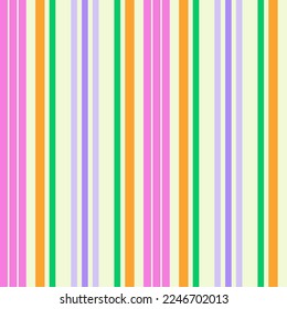 Fresh summer stripe. Seamless vector linear pattern suitable for fashion, home decor or stationary