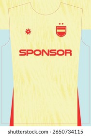 Fresh Summer Yellow Pattern Football Jersey Sublimation Print