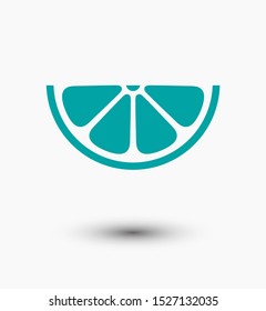 Fresh symbol, Citrus icon, Fruit vector icon. lemon or orange, Vitamin C. Grapefruit