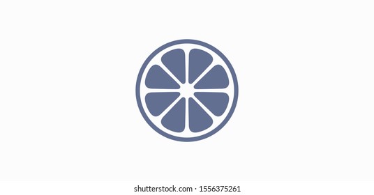 Fresh symbol, Citrus icon, Fruit vector icon. lemon or orange, Vitamin C. Grapefruit
