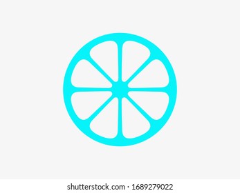 Fresh symbol, Citrus icon, Fruit vector icon. lemon or orange, Vitamin C. Grapefruit