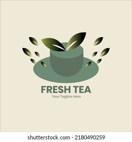 Fresh Tea  Ilustration Logo Design