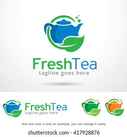 Fresh Tea Logo Template Design Vector
