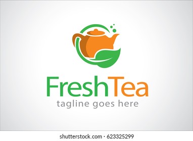 Fresh Tea Logo Template Design