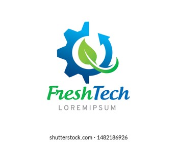 Fresh technology logo symbol or icon template