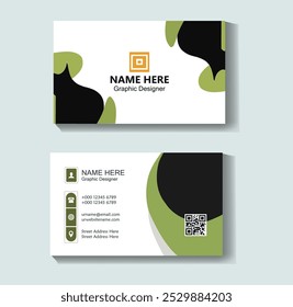 A fresh template for business cards. Contemporary design for business cards. Design of name cards