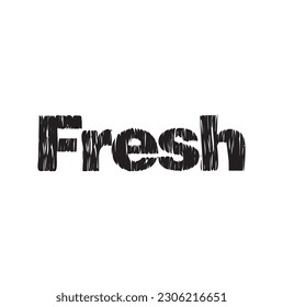 fresh, text design. Vector calligraphy. Typography poster. Usable as background.