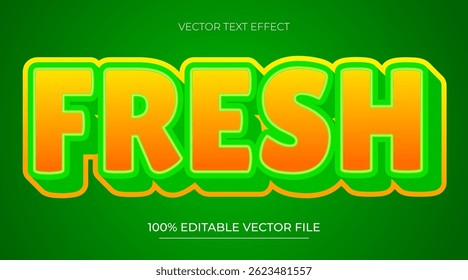 Fresh Text Effect for Banner and Poster Headline Editable font