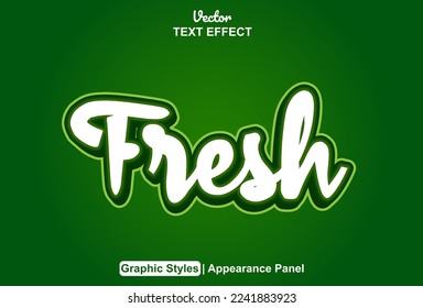 fresh text effect with graphic style and editable. - Powered by Shutterstock - Get 15% off with code: PIKWIZARD15