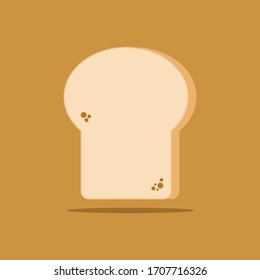 Fresh toast icon , Toast Bread slice for sandwich , vector , illustrator.